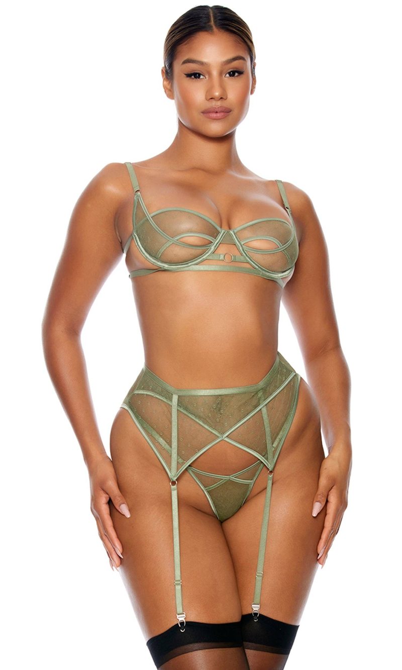 Don't Mesh With Me Lingerie Set Forplay Inc.