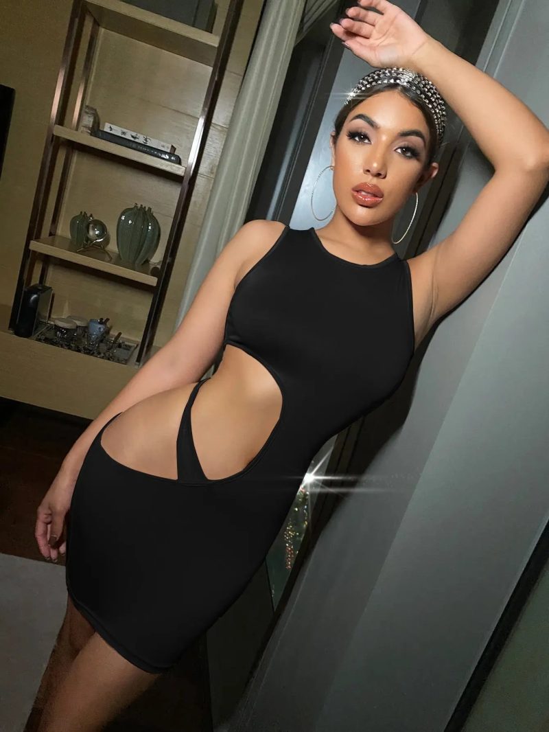 Cut Out Side Bodycon Dress Princess Avenue 84556417 1