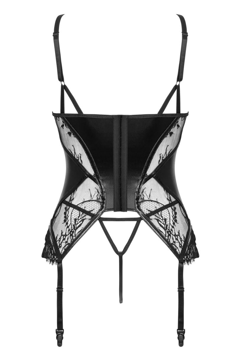 Leonela Corset Black tyl