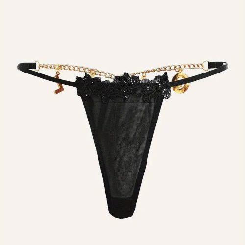 Letter Chain Linked Thong GIRL Princess Avenue 84790544