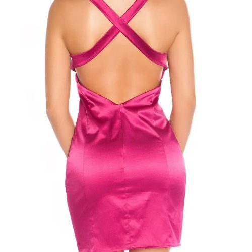 NECK MINIDRESS FUCHSIA KouCla 84535783