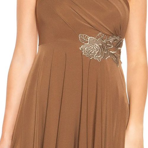 PARTY DRESS WITH EMBROIDERY BROWN KouCla 84533258