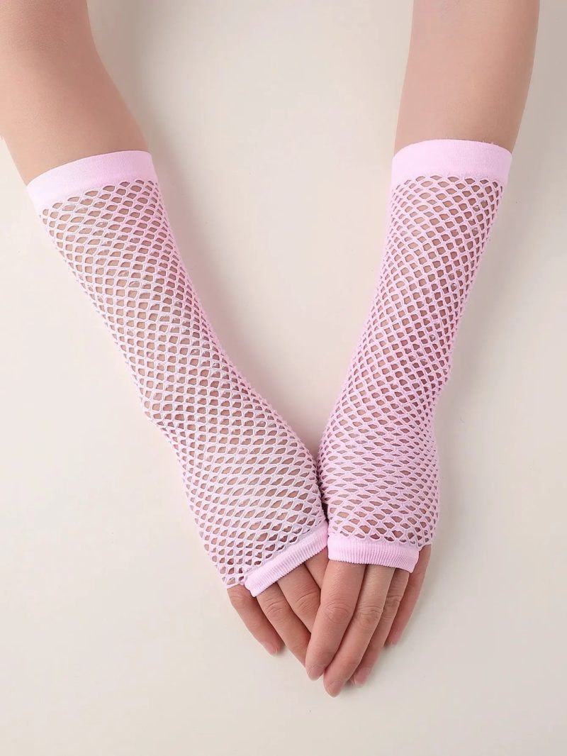 Pink Fishnet Gloves P A Boutique 84590415