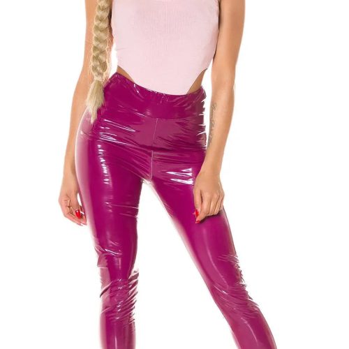 SEXY PAPERBAG LATEXLOOK PANTS BORDEAUX KouCla 84754744