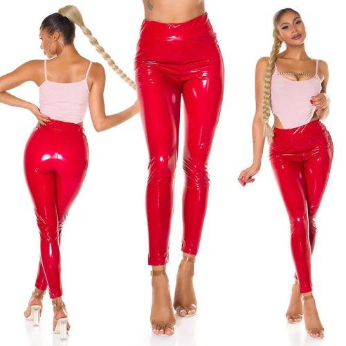 SEXY PAPERBAG LATEXLOOK PANTS RED KouCla 84756574