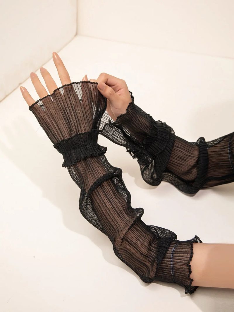 Sleeve Gloves Black P A Boutique 84591161