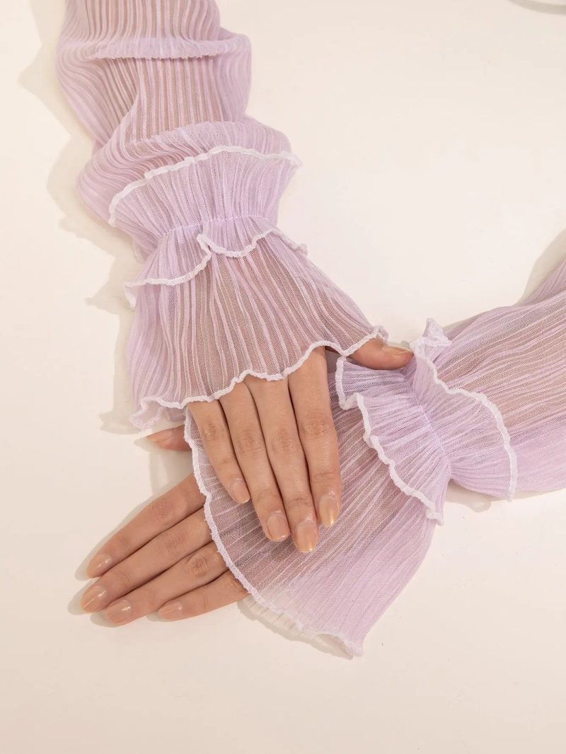 Sleeve Gloves Purple P A Boutique 84591013 1