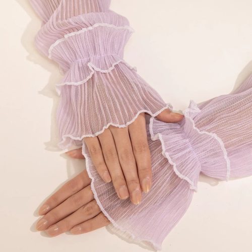 Sleeve Gloves Purple P A Boutique 84591013