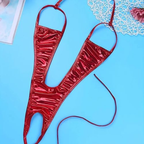 Ultra Sexy Hollow Out Halter Teddy Red Princess Avenue 84782926